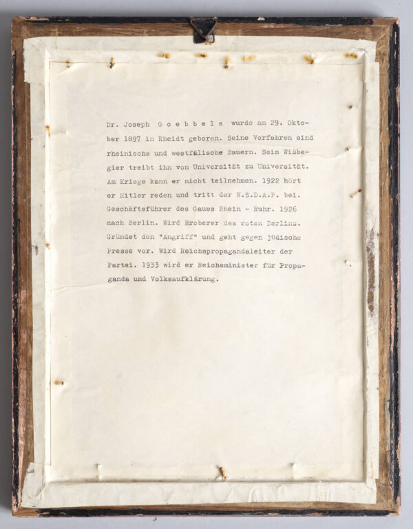 Autographed Portrait of Dr. Joseph Goebbels - Image 3