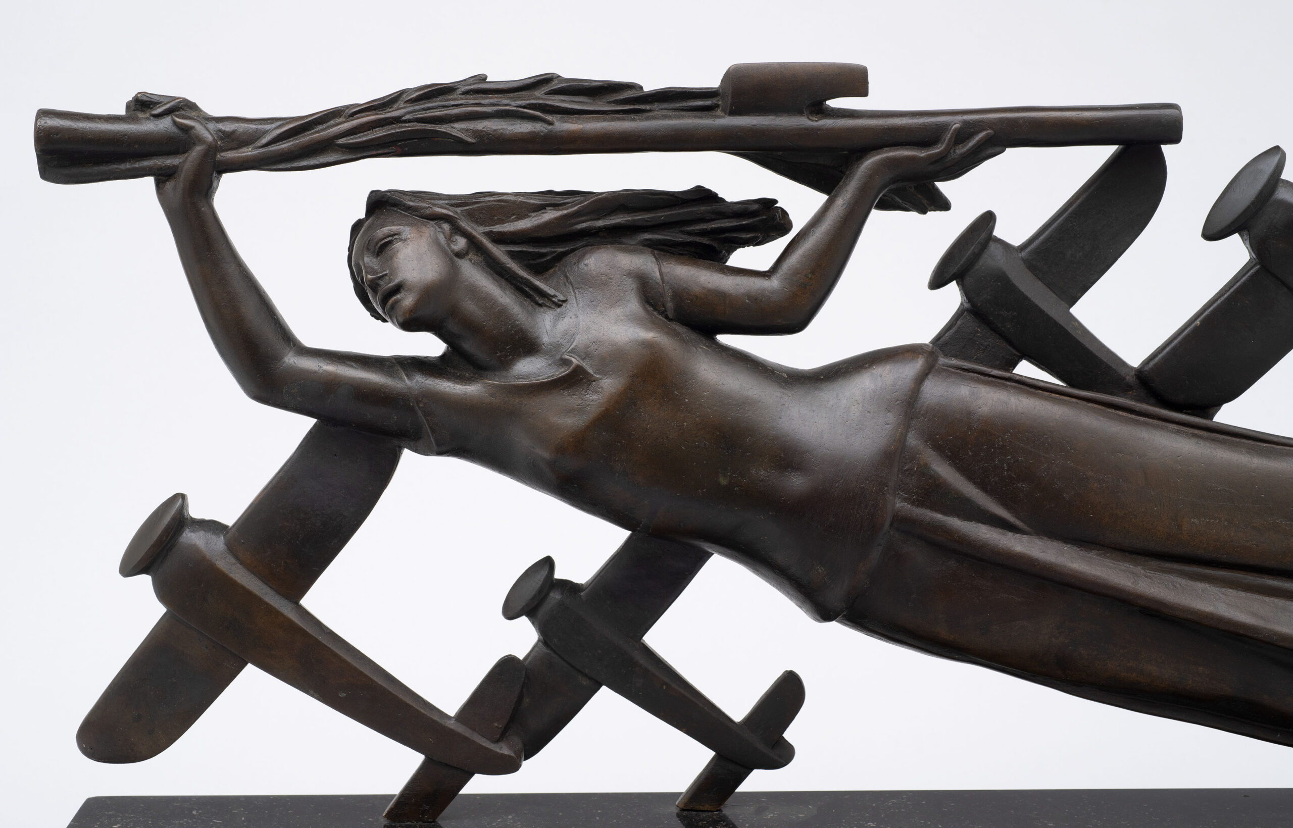 Vittorio Mussolini Dedication Bronze - Image 3
